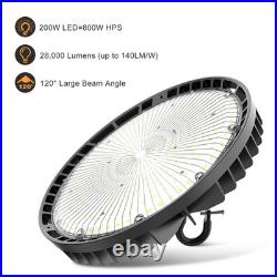 5Pack 200W LED High Bay Light Dimmable Industrial Workshop Lamp 30000lm 5000K