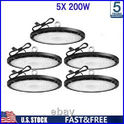 5Pack 200W UFO Led High Bay Light Commercial Industrial Warehouse Shop Lights