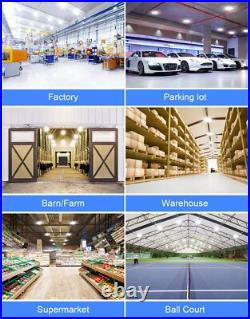 5Pack 240W LED High Bay Light 33600lm (Eqv. 1000W MH/HPS) 5000K Warehouse Lights