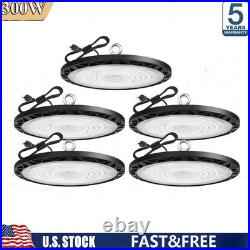 5Pack 300W UFO Led High Bay Light Factory Warehouse Gym Commercial Shop Lights