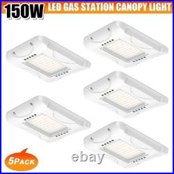 5Pack LED Canopy Gas Station Light 150W Adjustable 4500K/5000K/5700K 21000 Lumen