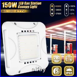 5Pack LED Canopy Gas Station Light 150W Adjustable 4500K/5000K/5700K 21000 Lumen