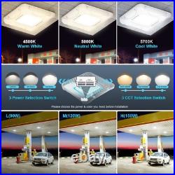 5Pack LED Canopy Gas Station Light 150W Adjustable 4500K/5000K/5700K 21000 Lumen