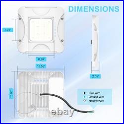 5Pack LED Canopy Gas Station Light 150W Adjustable 4500K/5000K/5700K 21000 Lumen