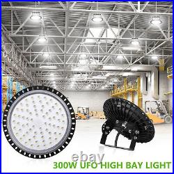 5Pcs 300W UFO LED High Bay Light Gym Factory Warehouse Industrial Shed Lighting