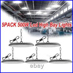 5Pcs 500W UFO Led High Bay Light Commercial Industrial Warehouse Garage Light 5Pcs 500W UFO Led High Bay Light Commercial Industrial Warehouse Garage Light