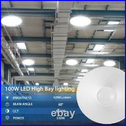 5X 100W LED High Low Bay Light Lamp Warehouse Shop Shed Factory Industry Fixture