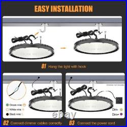 5X 150W UFO High Bay Light Dimmable Commercial Factory Warehouse LED Shop Light