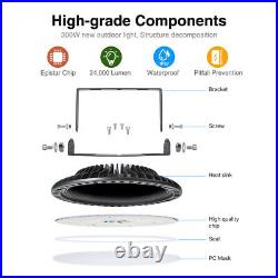 5X 300W Super Bright Warehouse LED UFO High Bay Lights Factory Home Shop Lamp