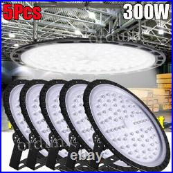 5X 300W UFO LED High Bay Light Shop Lights Warehouse Commercial Lighting Lamp
