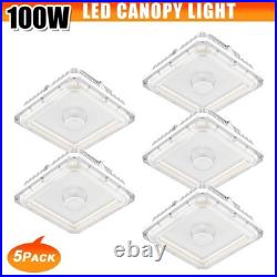 5X LED Canopy Light with Photocell, 60W 80W 100W Adjustable, 3000K/4000K/5000K