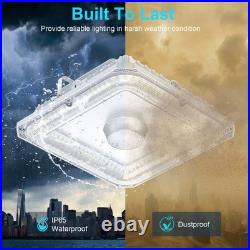 5X LED Canopy Light with Photocell, 60W 80W 100W Adjustable, 3000K/4000K/5000K