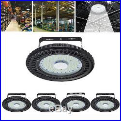 5X UFO 200W LED High Bay Light Gym Factory Warehouse Shed IP54 Lighting 24000LM