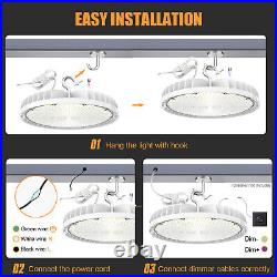 5-Pack 200W UFO LED High Bay Light Dimmable 30000LM 1000W HID/HPS Equiv. 5000K