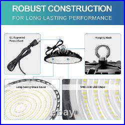 5 Pack 200W UFO Led High Bay Light 200 Watt Factory Warehouse Commercial Fixture