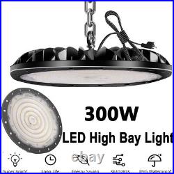 5 Pack 300W UFO LED High Bay Light Shop Lights Industrial Factory Warehouse Lamp
