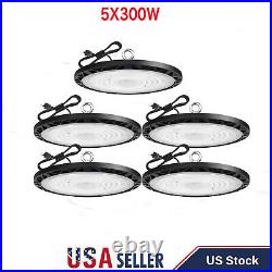 5 Pack 300W Ufo Led High Bay Light Commercial Industrial Factory Warehouse Light
