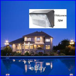 5 Pack 70W LED Wall Pack Security Outdoor Mount Barn Area Light Fixture, Bronze