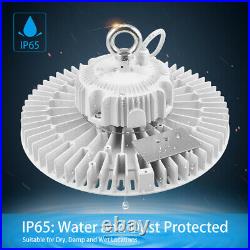 5-Pack 150W LED UFO High Bay Lights With Reflector Covers – 100-277V For Warehouse & Supermarket