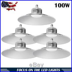 5 X100W LED High/Low Bay Light Lamp Warehouse Shop Shed Factory Industry Fixture