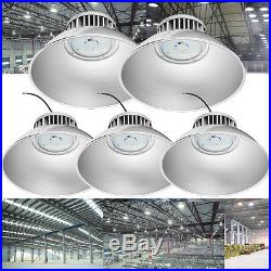 5x 100W LED High Bay Light Bright White Factory Warehouse Industry Shop Lighting