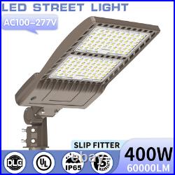 60000LM -400W LED Parking Lot Light Commercial Shoebox Pole Light Fixture 5000K