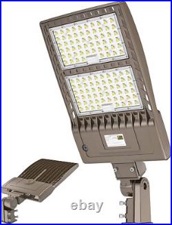 60000LM -400W LED Parking Lot Light Commercial Shoebox Pole Light Fixture 5000K