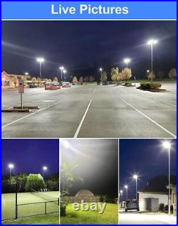 60000LM -400W LED Parking Lot Light Commercial Shoebox Pole Light Fixture 5000K