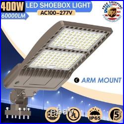 60000 Lumens -400W LED Shoebox Parking Lot Pole Light Dusk To Dawn Street Light