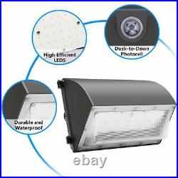 60W LED Wall Pack Light Daylight Dusk to Dawn Photocell Outdoor Wall Light