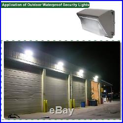 60W LED Wall Pack Light Weatherproof Outdoor Perimeter Fixture 7500lm 5000K-4Pcs