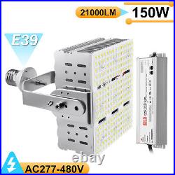 650W MH/HPS Replace 150W LED Retrofit Kit Shoebox Parking Lot Light 277-480V E39