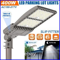 65,700LM 450W LED Shoebox Parking Lot Area Light 5000K Daylight with Photocell