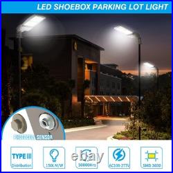 67500LM 450W LED Parking Lot Lighting 3in1 Mount 450W Dusk to Dawn Outdoor Light