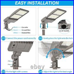 67500LM 450W LED Parking Lot Lighting 3in1 Mount 450W Dusk to Dawn Outdoor Light