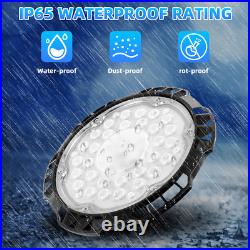 6PACK 200W UFO LED High Bay Light Industrial Factory Warehouse Commercial Lamp