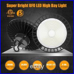 6PACK 240W UFO Led High Bay Light Dimmable Commercial Warehouse Shop Light 5000K