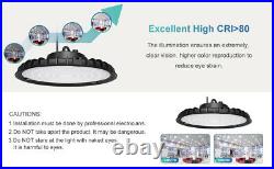 6PACK 300W LED UFO High Bay Light 6000K GYM Work Warehouse Industrial Lighting