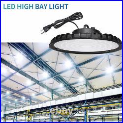 6Pack 100W UFO LED High Bay Light Work Commercial Warehouse Industrial 6000K