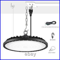 6Pack 100W UFO Led High Bay Light 14000lm Warehouse Commercial Industrial Light