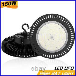 6Pack 150W LED High Bay Shop Light Fixture Dimmable Warehouse Garage Barn Gym UL