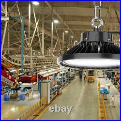 6Pack 200W UFO Led High Bay Light Warehouse Factory Commercial Light Fixtures