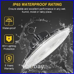 6Pack 240W LED UFO High Bay Light Commercial Warehouse Shop Lighting 5000K 480V