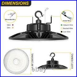 6Pack 240W LED UFO High Bay Light Commercial Warehouse Shop Lighting 5000K 480V