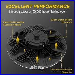 6Pack 240W LED UFO High Bay Light Commercial Warehouse Shop Lighting 5000K 480V