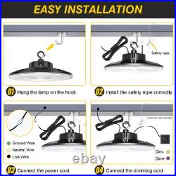 6Pack 240W LED UFO High Bay Light Commercial Warehouse Shop Lighting 5000K 480V