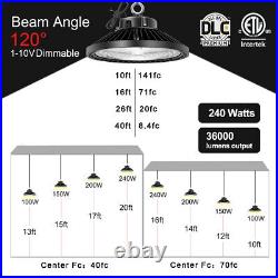 6Pack 240W UFO Led High Bay Light Industrial Commercial Warehouse Light Fixtures