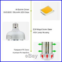6Pack 250W LED Corn Bulb Replace 1500W MH Warehouse Gym High Bay Light 6000K E39