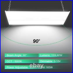 6Pack 300W LED Linear High Bay Light Commercial Shop Light Fixture 45000 Lumens