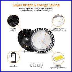 6Pack 300W UFO LED High Bay Light Shop Lights Warehouse Commercial Lighting Lamp